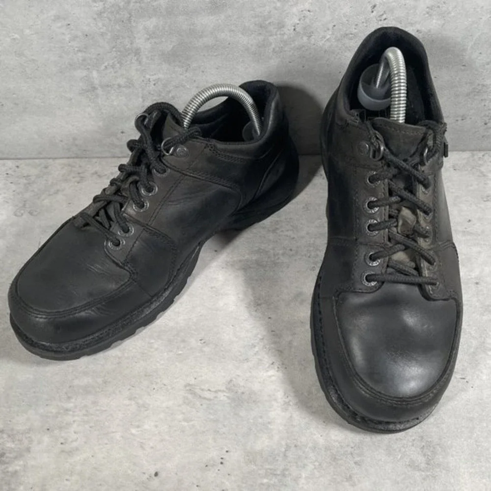 Harley Davidson Low Top Boots Mens Sz 8.5 Womens 10 Riding Black‎ Leather Shoes